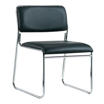 企诺 办公家具员工办公椅简约培训椅会议椅学生椅子，QN-LJ-81A 皮质坐垫+钢制脚架 460*420*810mm 售卖规格：1张