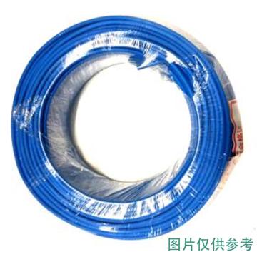 沪盛 单芯硬电线，BV-4mm² 蓝 售卖规格：100米/卷