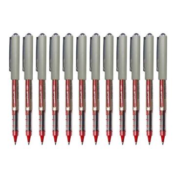 UNI 三菱直液式拔帽中性笔，UB-157/红 0.7mm 售卖规格：12支/盒