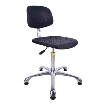 功成狮 防静电升降工作椅，GSPC0012 可调节高度420-560mm，铝合金五星脚固定脚垫款，黑色 售卖规格：1个