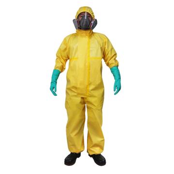 康特卫 耐酸碱化学防护服，CP4防化服-XXL 黄色 售卖规格：1件