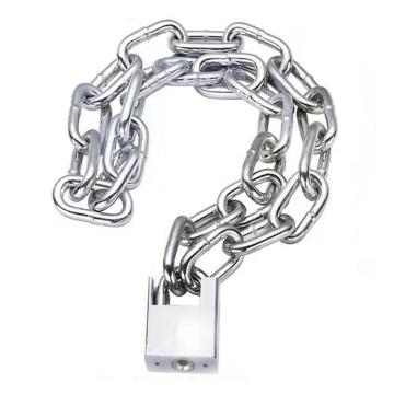 炬芯 链条锁，型号：ZLB450D 长50cm粗6mm镀锌链条+宽40mm防剪锁 不通开 售卖规格：1个