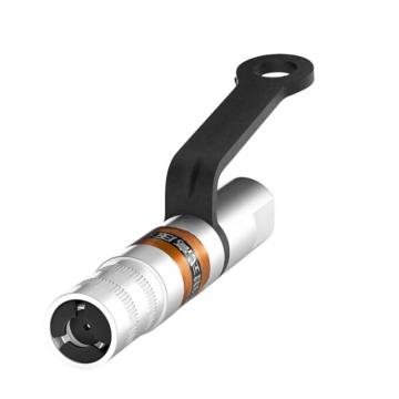 谦华智科 金属内缩锁钳式黄油枪用三瓣高压注油枪嘴头，NS-01-黑，黑柄 售卖规格：1个