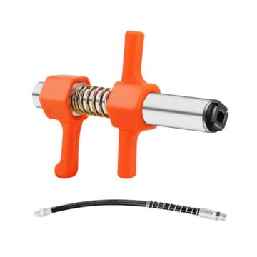 谦华智科 新款锁钳式黄油枪用高压注油枪嘴头，第六代QS-06+30cm弹簧软管 售卖规格：1套