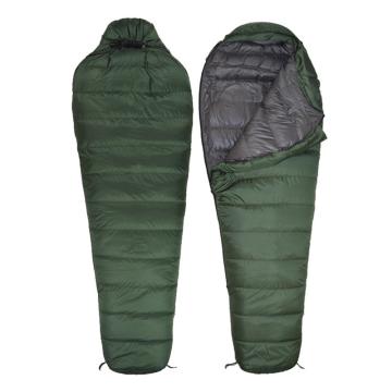 三极户外 迷彩妈咪式保暖睡袋，TP2979 1200g海军迷彩 210*80cm,鸭绒1200g 售卖规格：1条