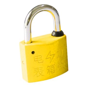炬芯 塑钢电力表箱锁，型号：P35202A 黄色通开 锁体宽35mm锁钩净高20mm 每10把配1个钥匙 售卖规格：1个