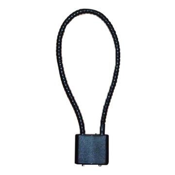 炬芯 钢缆绳挂锁，型号：QCL285 锁体宽33mm 钢缆绳长度28cm 黑色不通开 售卖规格：1个