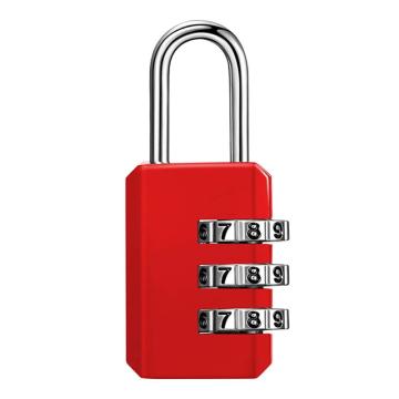 炬芯 红色锌合金3位密码锁，型号：ZF2231 锁体宽22mm 锁钩净高19mm 售卖规格：1个