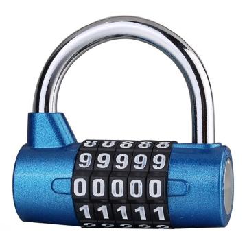 炬芯 蓝色U型5位密码锁，型号：ZU6553 锁体宽65mm 锁钩净高33mm 售卖规格：1个