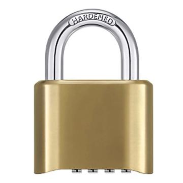 炬芯 锌合金古铜色底开密码锁，型号：ZCD6502 锁体宽52mm 锁钩净高24mm 四位密码 售卖规格：1个