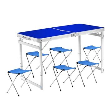 三极户外 便携式户外桌，TP5523 桌蓝色 桌,120*60*53/62/70cm 售卖规格：1张