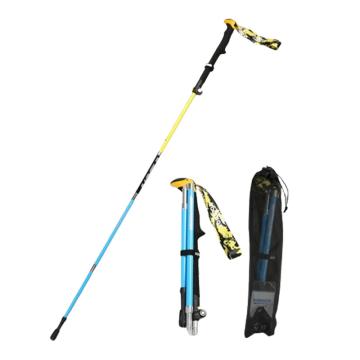 三极户外 碳素纤维5节登山杖，TP3914 短款蓝色 （适合身高140-170cm） 售卖规格：1张