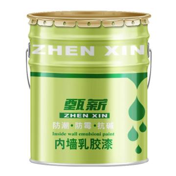 甄薪/ZX WY环保型超白型超易洗靓白防潮内墙乳胶漆，环保型超白型内墙乳胶漆，20kg/桶 售卖规格：20公斤/桶