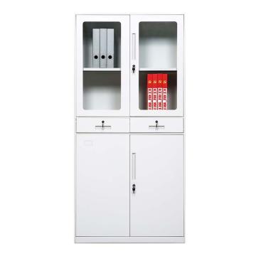 红心 中二斗文件柜，HXGC09 钢制加厚款0.8mm 900*400*1850mm 售卖规格：1个