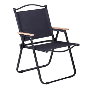 三极户外 户外露营便携椅，TP8872 大号黑管黑色 52*53*80cm, 售卖规格：1把