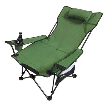三极户外 户外折叠躺椅沙滩椅，TP8845 绿色全布 50*50*80 售卖规格：1把