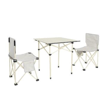 三极户外 户外折叠桌椅套装，TP8816 小方桌三件套(一桌两椅*大号) 售卖规格：1套