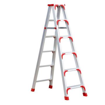 链工 铝合金人字梯，1.8米高红加厚加固款. 售卖规格：1架