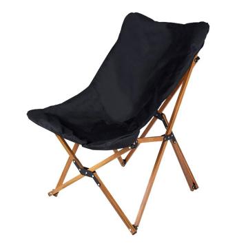 三极户外 户外铝合金克米特折叠椅木纹铝管露营椅，TP8876 黑色 53*67.5*80cm 售卖规格：1把