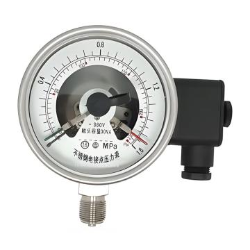 上仪 电接点压力表，YNXC-150BF全不锈钢材质,径向不带边,Φ150 0~40MPa,M20*1.5 售卖规格：1个