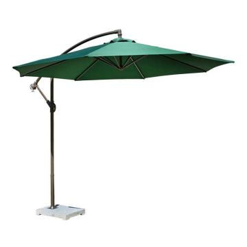 三极户外 户外庭院伞，TP7056 2.7m单顶铁质墨绿色 直径2.7米,大理石底座 售卖规格：1套