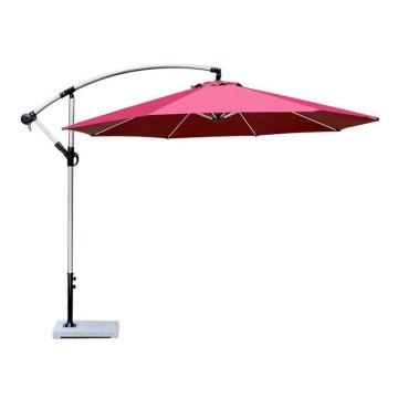 三极户外 户外庭院伞，TP7056 3m单顶铝合金酒红色 直径3米,大理石底座 售卖规格：1套