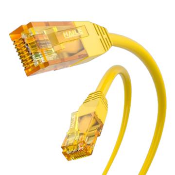 海乐 内外网转接非屏蔽六类专网跳线5米，HT-913C-5M 黄色 售卖规格：1根