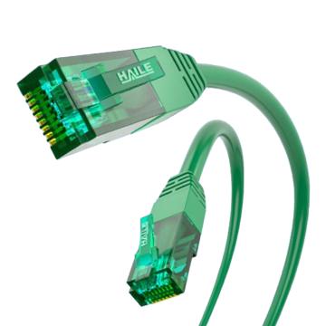 海乐 内外网转接非屏蔽六类专网跳线20，HT-913D-20M 绿色 售卖规格：1根