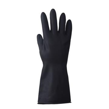 佳的 光里黑色橡胶工业手套，Q601 ，L码 售卖规格：1副