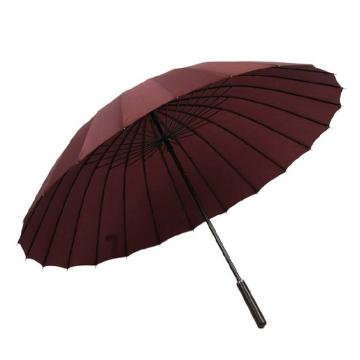 三极户外 24骨雨伞长柄雨伞，TP7017 咖啡色 售卖规格：1把