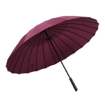 三极户外 24骨雨伞长柄雨伞，TP7017 酒红色 售卖规格：1把
