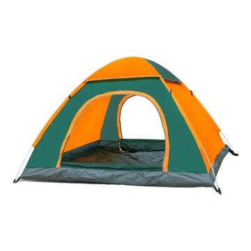 三极户外 全自动速抛帐篷，TP2306 2-3人双门,绿橘色 200*150*115cm 售卖规格：1顶