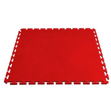 盛仕/SIGCESS 方块地垫，60X60CM厚度6.5MM；明扣燕尾式 皮革纹 红色 售卖规格：1块
