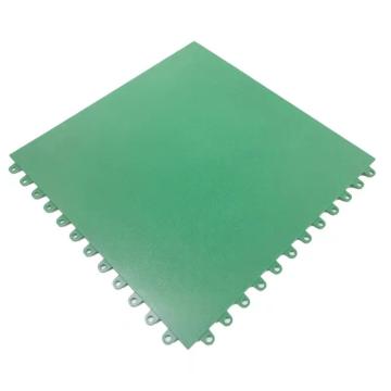 盛仕/SIGCESS 方块地垫，60X60CM厚度6.5MM；暗扣式 皮革纹 绿色 售卖规格：1块