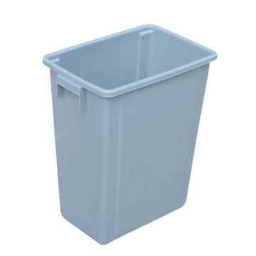 英达斯贝克 塑料加厚翻盖摇盖垃圾筒垃圾桶，40L弹盖无盖灰 390*260*600mm 售卖规格：1个