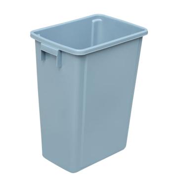 英达斯贝克 塑料加厚翻盖摇盖垃圾筒垃圾桶，60L弹盖无盖灰 450*310*750mm 售卖规格：1个