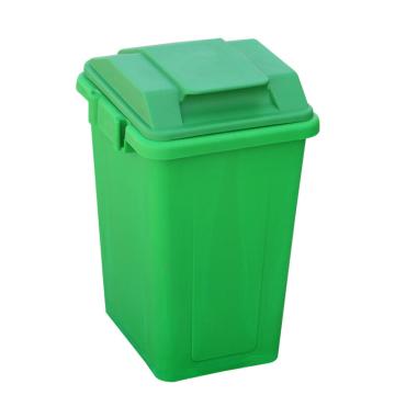 英达斯贝克 加厚连体双拼分类组合垃圾桶，36L双胞胎-绿 带翻盖 375*325*510mm 售卖规格：1个