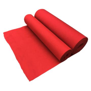 得力 一次性红地毯 展会地毯加厚地毯，2.2毫米厚 1.2米宽