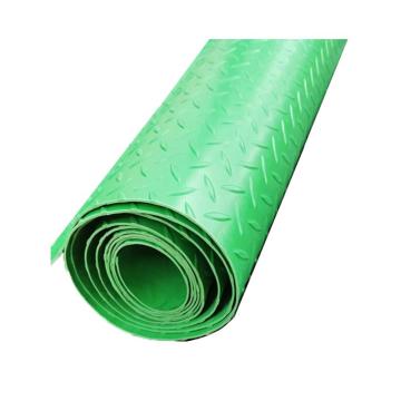 銮宇/LY 防滑绝缘胶皮，防滑耐油，绿色，长5m宽1.1m厚5mm/卷 售卖规格：1卷