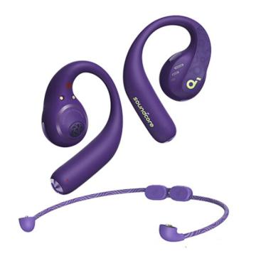 声阔/Soundcore 跃线2合1不入耳蓝牙耳机，AeroFit Pro 紫 无线运动跑步骑行46H续航 售卖规格：1个