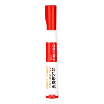 得力 粗头白板笔，SK103红 3.2MM线幅 办公教学会议用（10支/盒） 售卖规格：1支