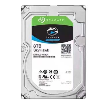 希捷/Seagate 监控硬盘，ST8000VX004 8TB 256MB 7200转 SATA 垂直 机械 PMR CMR 希捷酷鹰SkyHawk 售卖规格：1块