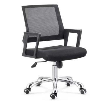 攻城虎 椅子，5脚，网布+不锈钢，螺纹升降万向移动，黑色，12519601-00