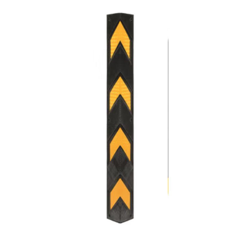 鸣固 橡胶反光护角，600*80*10mm，(黑黄)，1根/包 售卖规格：1包
