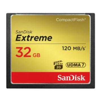 闪迪/SanDisk CF卡，CFXSB/32G 至尊极速CompactFlash 800X 读速120MB/s 售卖规格：1片