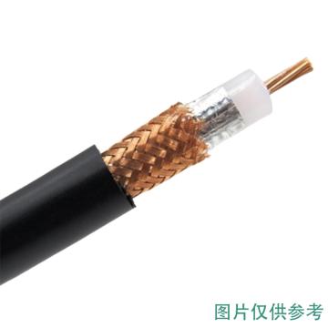 海乐 高频同轴电缆SYV50-7射频线馈线，SYV50-7 RG213高频线 铜芯直径7*0.76mm 纯铜144编 100米/卷 售卖规格：1卷