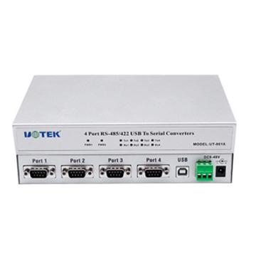 宇泰高科 USB转RS-485/422四口光电隔离转换器，UT-861A 售卖规格：1个