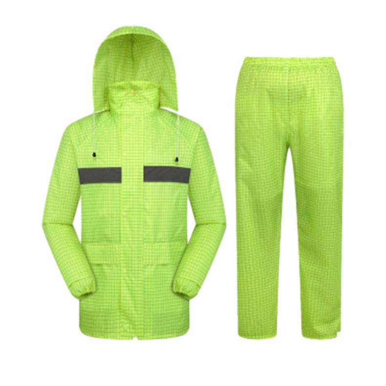 燕王 电工反光分体雨衣套装，YW667荧光黄 4XL 售卖规格：1套