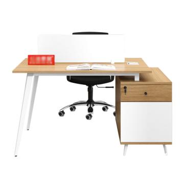 红心 面对面两人位屏风工位，JHXPF39 板式职员办公桌 1400*1200*750mm 原木色 售卖规格：1张