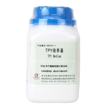 海博生物 TPY培养基，HB0397-1 用于酪酸梭菌分离培养，250g/瓶 售卖规格：1瓶